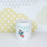Tattoo fund personalised name | Ceramic money box - Adnil Creations
