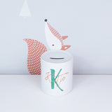Dual colour personalised monogram | Ceramic money box - Adnil Creations