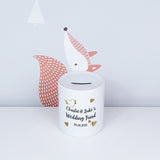 Personalised wedding fund | Ceramic money box - Adnil Creations
