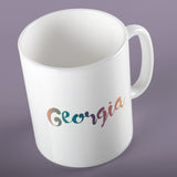 Deep pastel personalised name | Ceramic mug