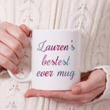 Personalised name bestest ever mug | Ceramic mug - Adnil Creations