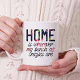 Home is wherever my bunch of crazies are | Ceramic mug - Adnil Creations