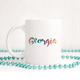 Deep pastel personalised name | Ceramic mug
