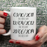 Personalised important dates | Ceramic mug - Adnil Creations