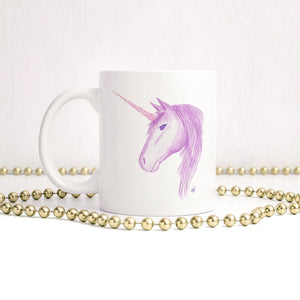Watercolour unicorn | Ceramic mug - Adnil Creations