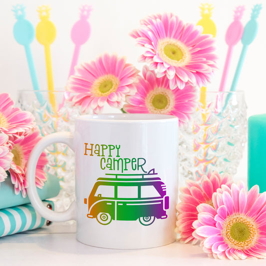 Happy camper | Ceramic mug - Adnil Creations
