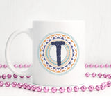 Tribal style personalised initial | Ceramic mug - Adnil Creations