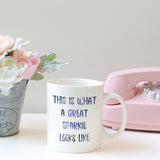 This is what a great **personalised job** looks like | Ceramic mug