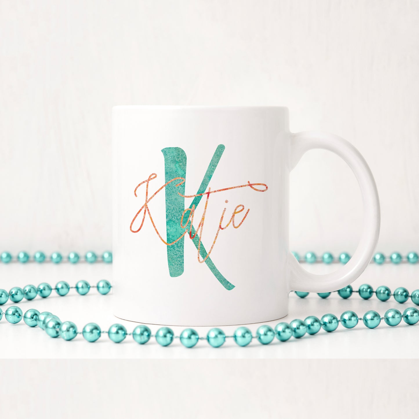 Dual colour personalised monogram | Ceramic mug - Adnil Creations