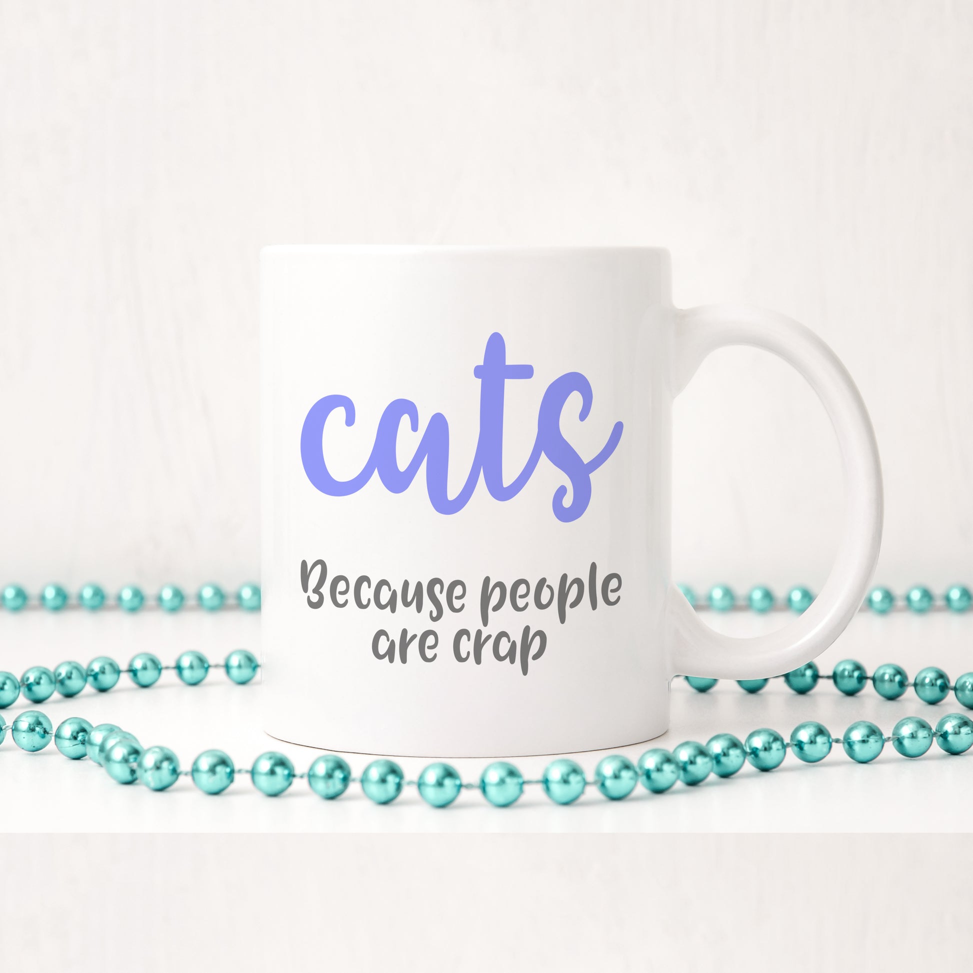 Cats - because people are crap | Ceramic mug - Adnil Creations