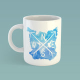 NESW Compass | Ceramic mug - Adnil Creations