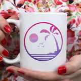 Watercolour tropical sunset | Ceramic mug - Adnil Creations
