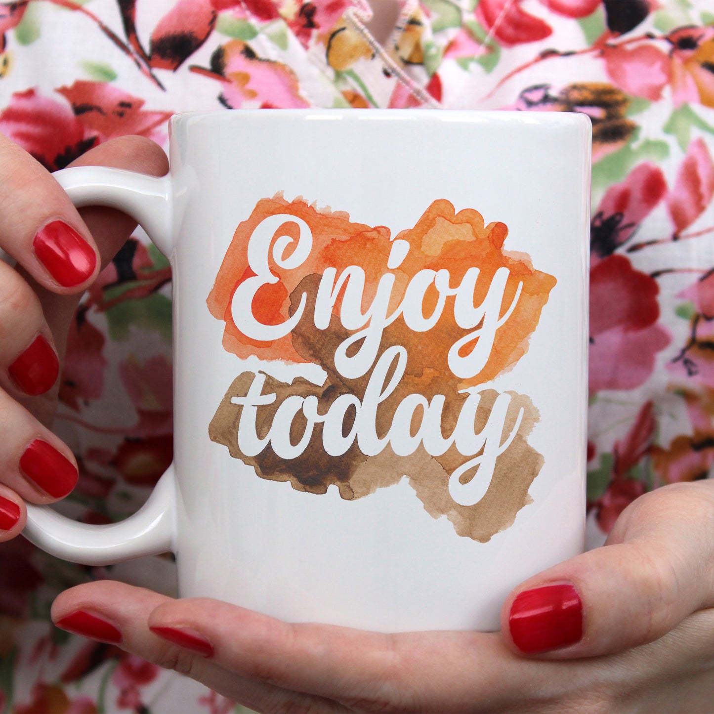 Enjoy today | Ceramic mug - Adnil Creations