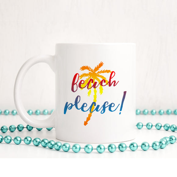 Beach please! | Ceramic mug - Adnil Creations