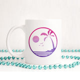 Watercolour tropical sunset | Ceramic mug - Adnil Creations