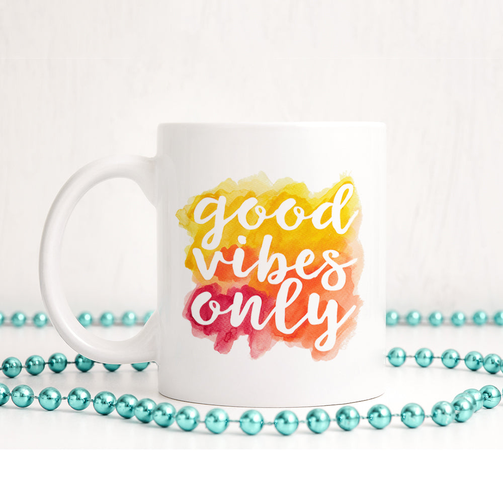 Good vibes only | Ceramic mug - Adnil Creations
