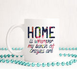 Home is wherever my bunch of crazies are | Ceramic mug - Adnil Creations