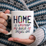 Home is wherever my bunch of crazies are | Ceramic mug - Adnil Creations