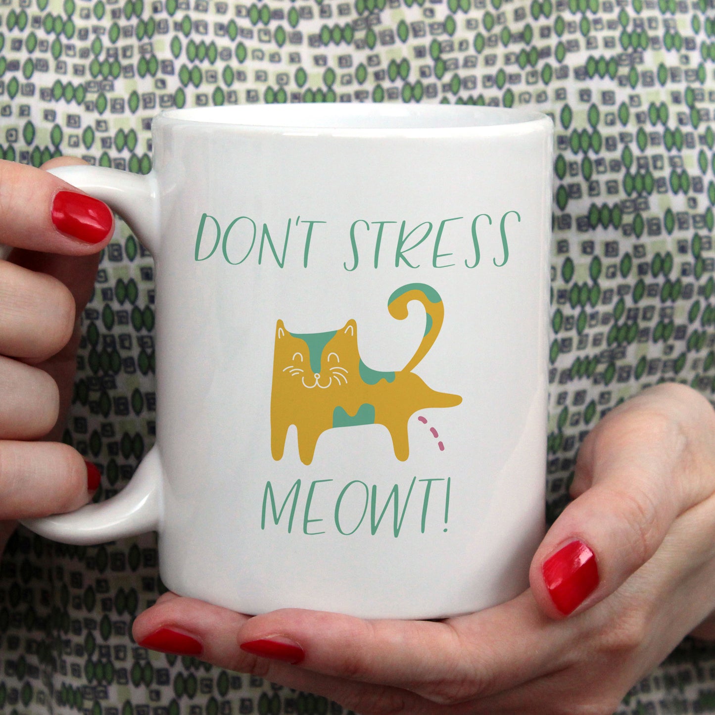 Don't stress meowt | Ceramic mug
