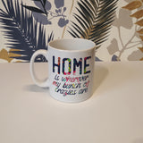 Home is wherever my bunch of crazies are | Ceramic mug - Adnil Creations