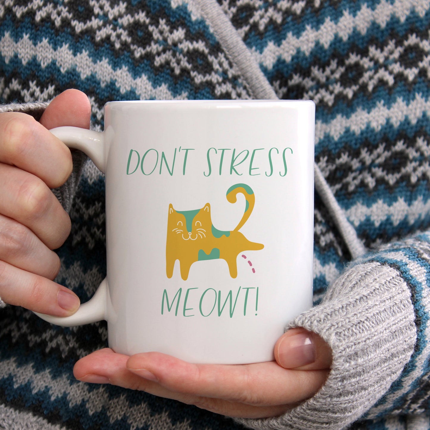 Don't stress meowt | Ceramic mug