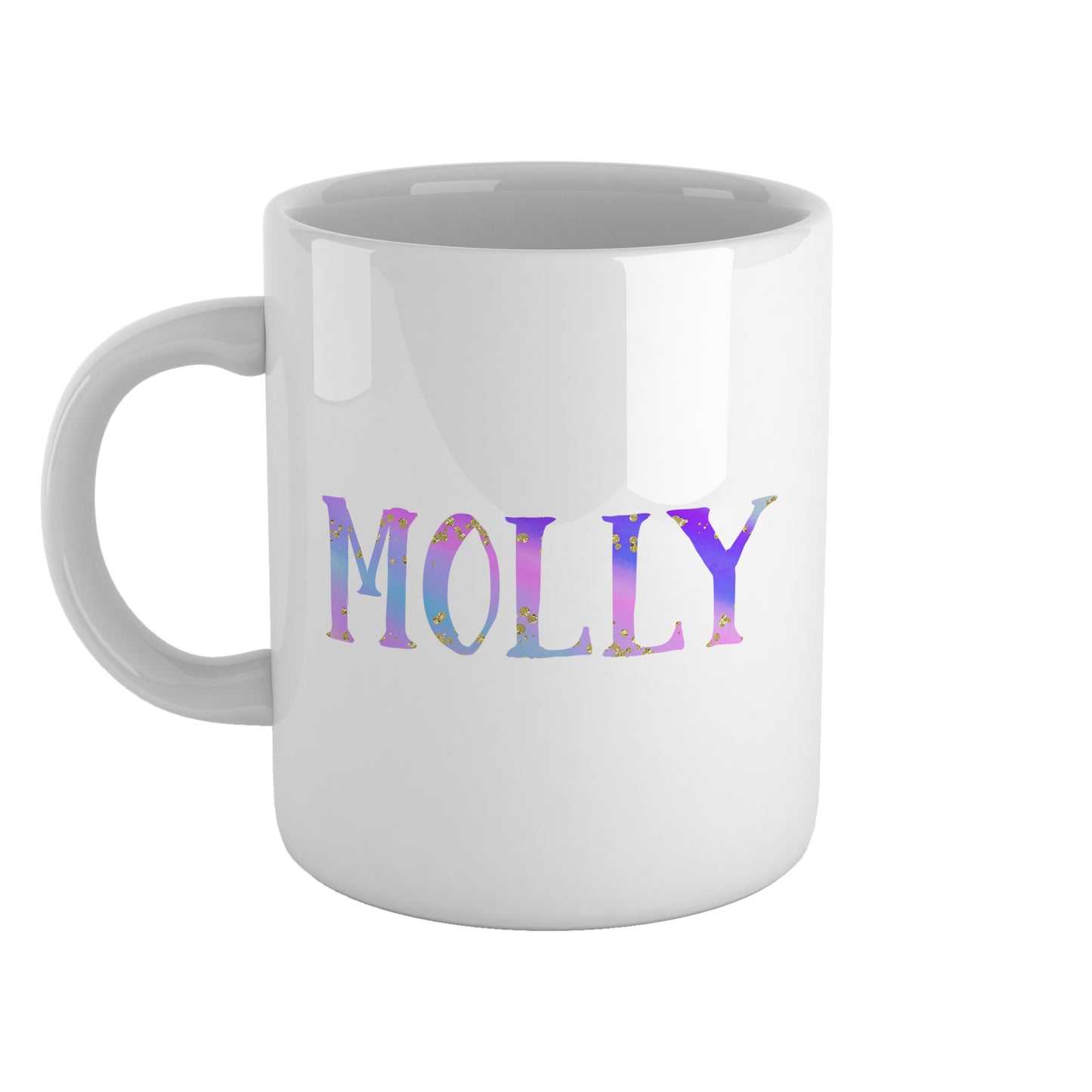Pastel rainbow personalised name | Ceramic mug