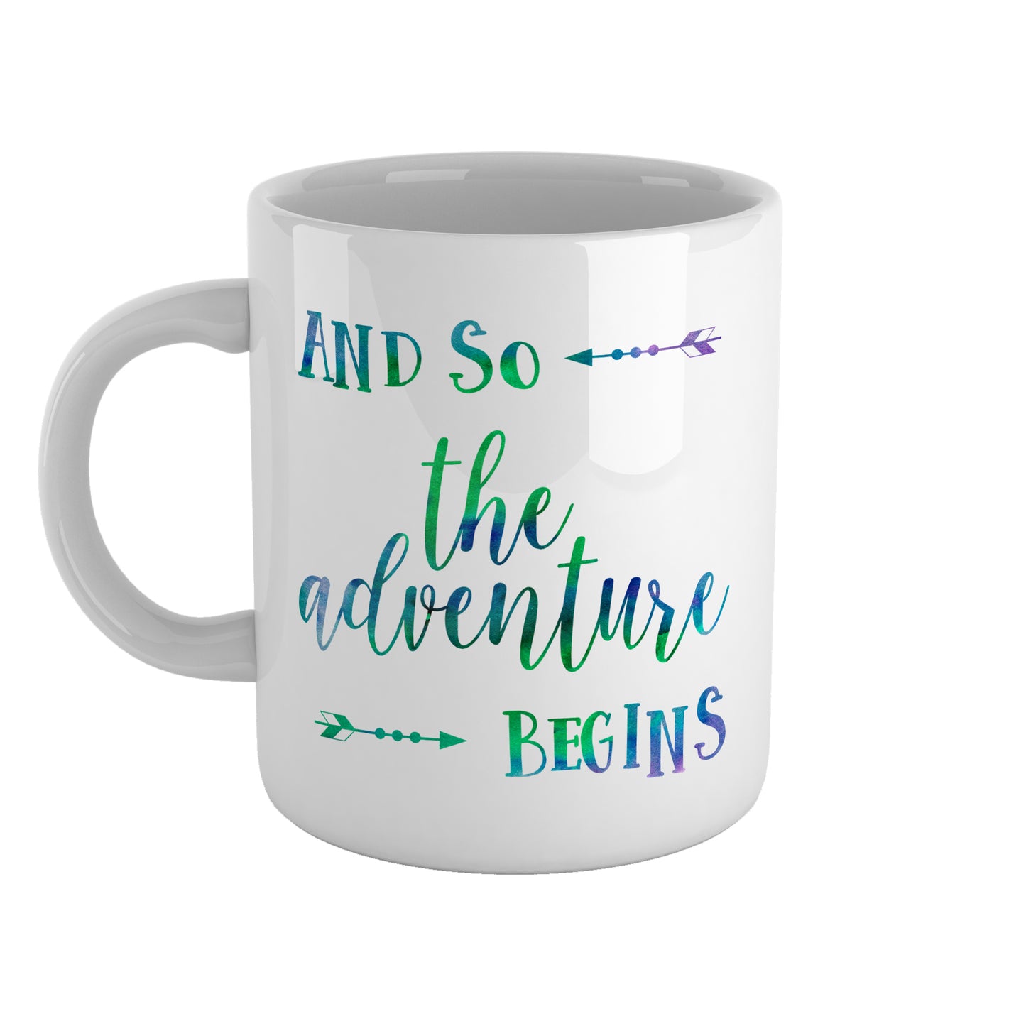 And so the adventure begins | Ceramic mug