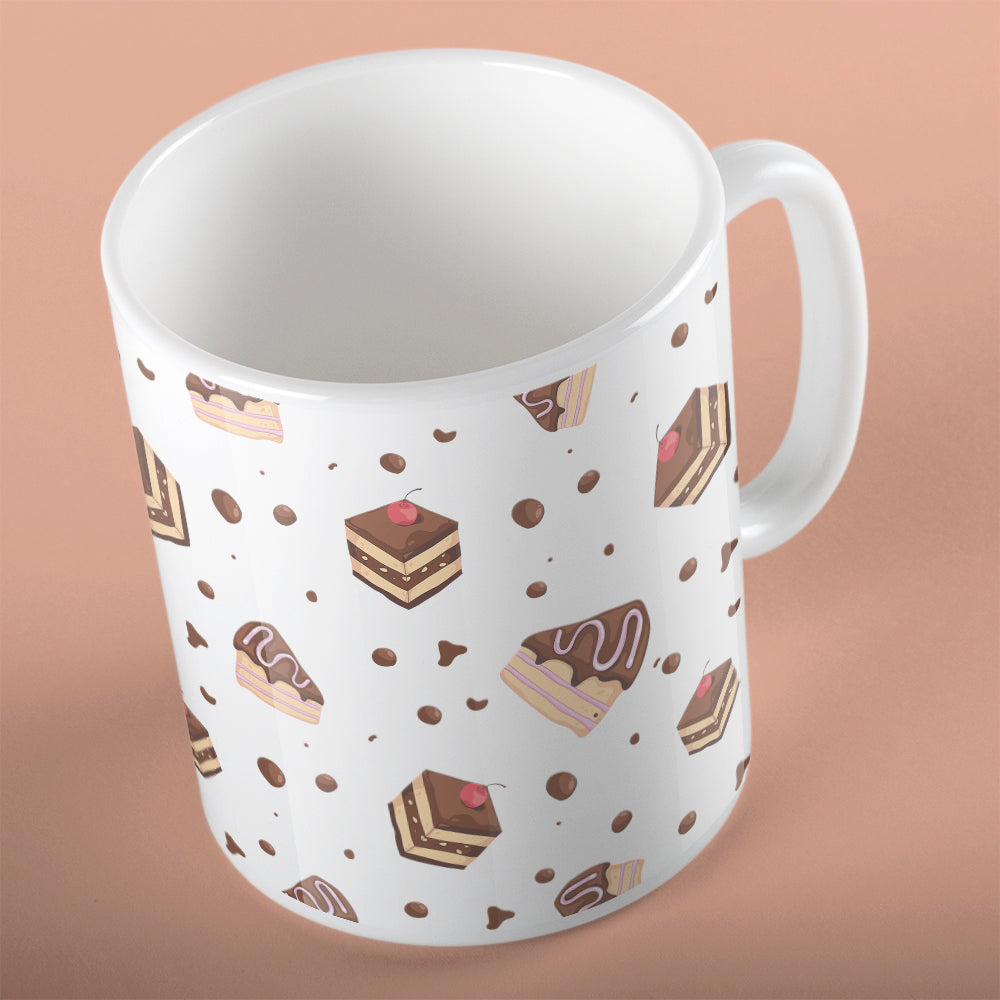 Chocolate cakes pattern | Ceramic mug - Adnil Creations