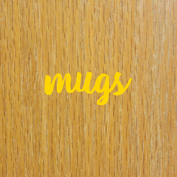 Mugs | Cupboard decal - Adnil Creations