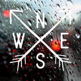 NESW compass with arrows | Bumper sticker - Adnil Creations