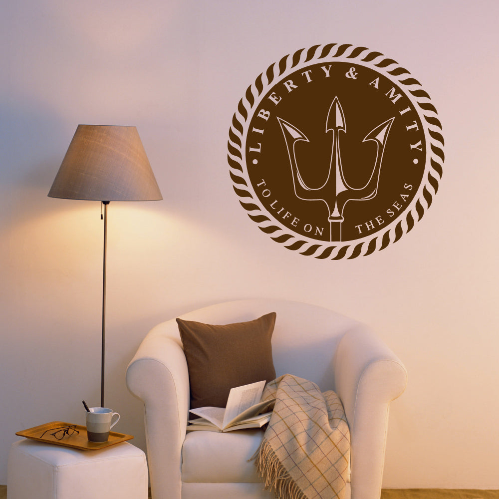 Liberty and amity to life on the seas | Wall decal - Adnil Creations