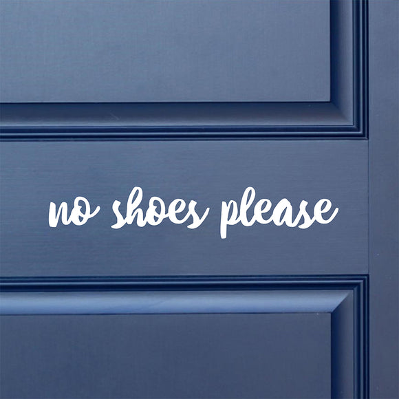 No shoes please | Door decal - Adnil Creations