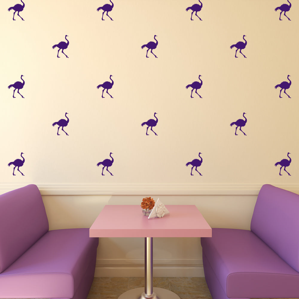 Set of 50 ostriches | Wall pattern - Adnil Creations