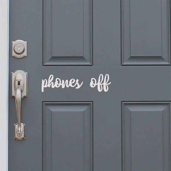 Phones off | Door decal - Adnil Creations