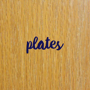 Plates | Cupboard decal - Adnil Creations