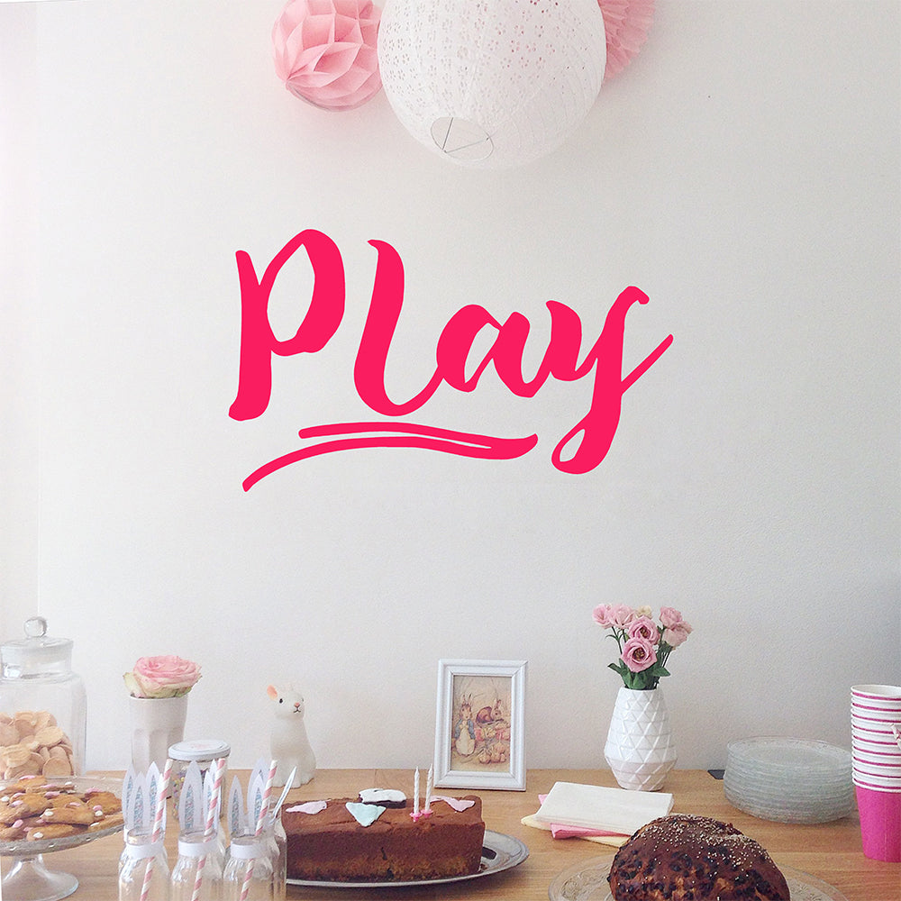 Play | Wall quote - Adnil Creations