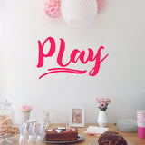 Play | Wall quote - Adnil Creations