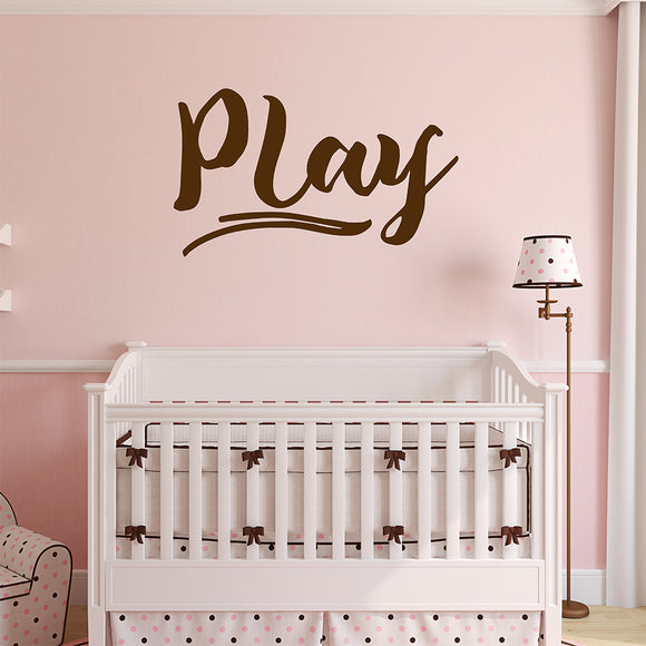 Play | Wall quote - Adnil Creations