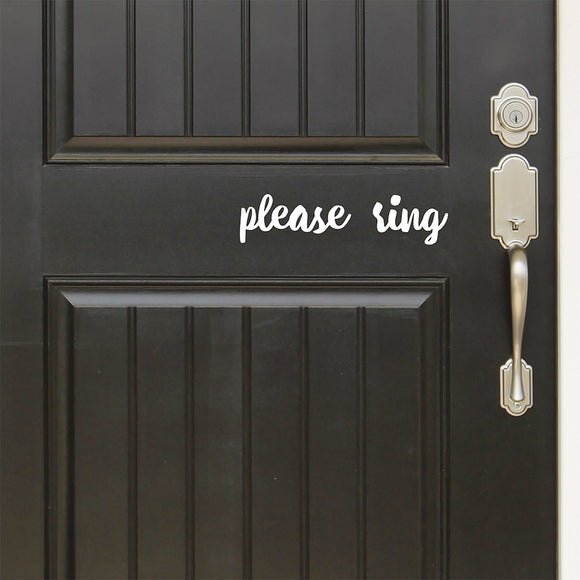 Please ring | Door decal - Adnil Creations