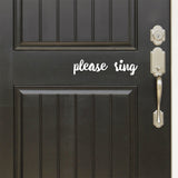 Please ring | Door decal - Adnil Creations