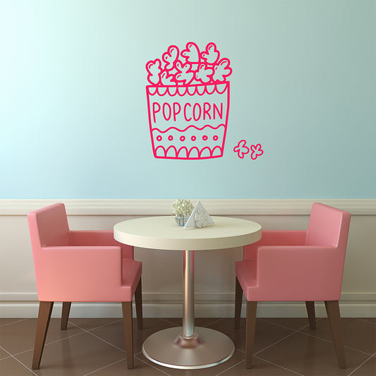 Popcorn bucket | Wall decal - Adnil Creations