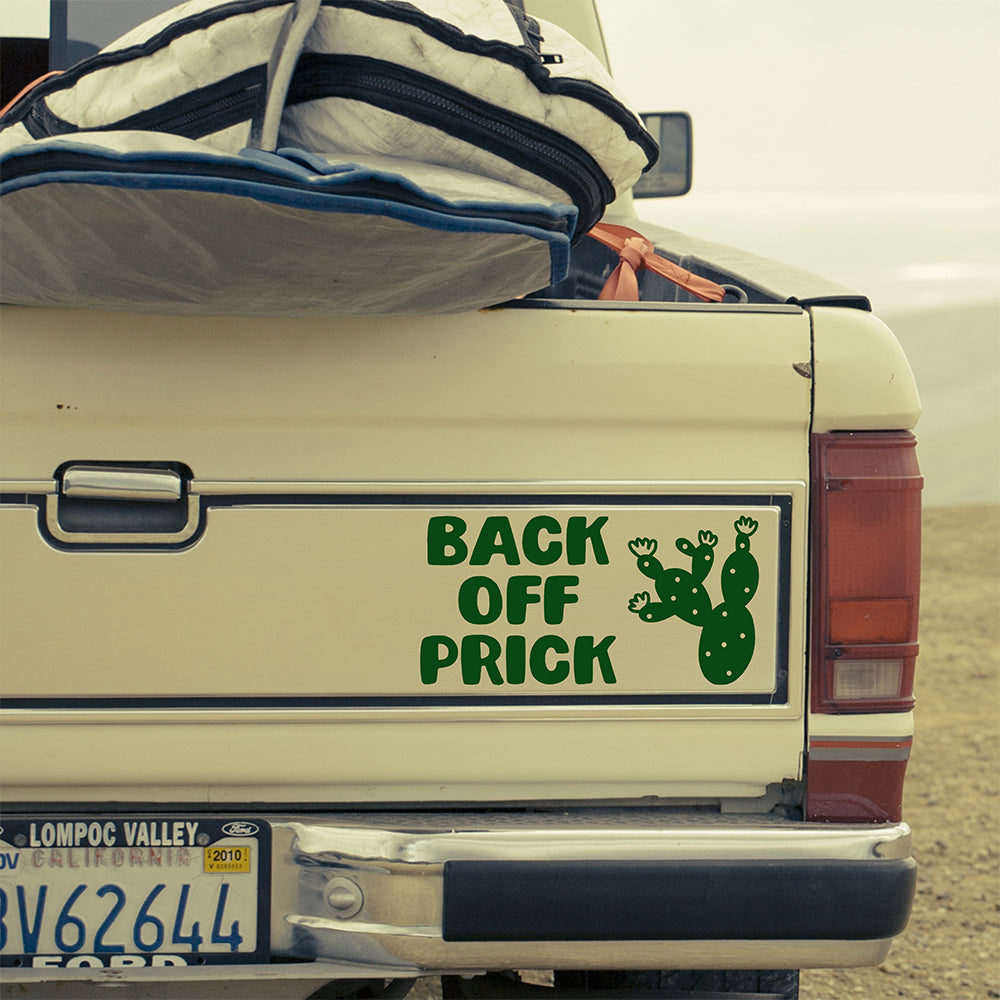 Back off prick | Bumper sticker - Adnil Creations