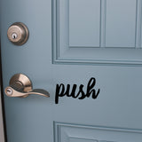 Push | Door decal - Adnil Creations