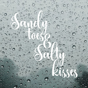 Sandy toes salty kisses | Bumper sticker - Adnil Creations