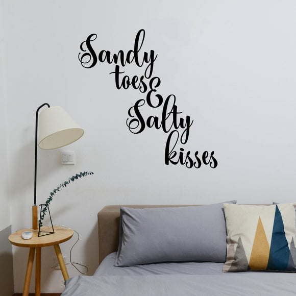 Sandy toes and salty kisses | Wall quote - Adnil Creations
