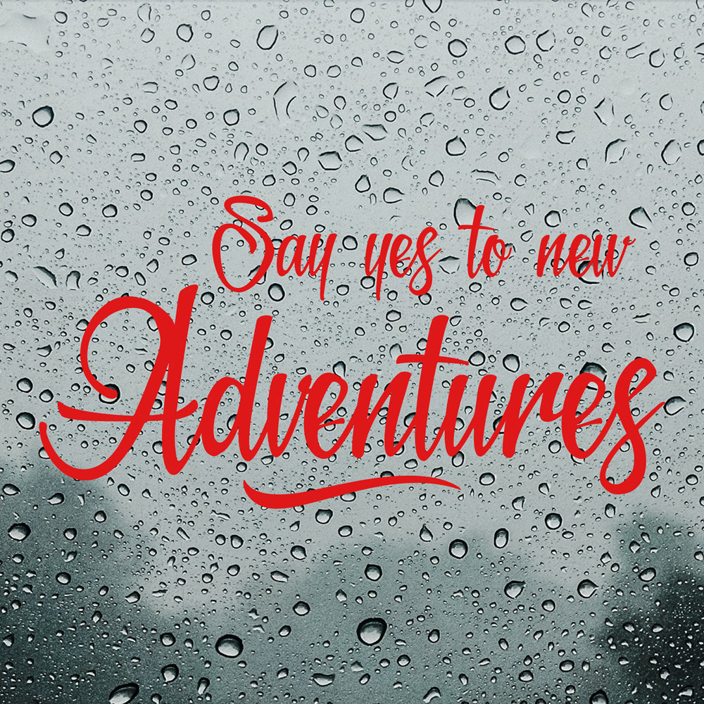 Say yes to new adventures | Bumper sticker - Adnil Creations