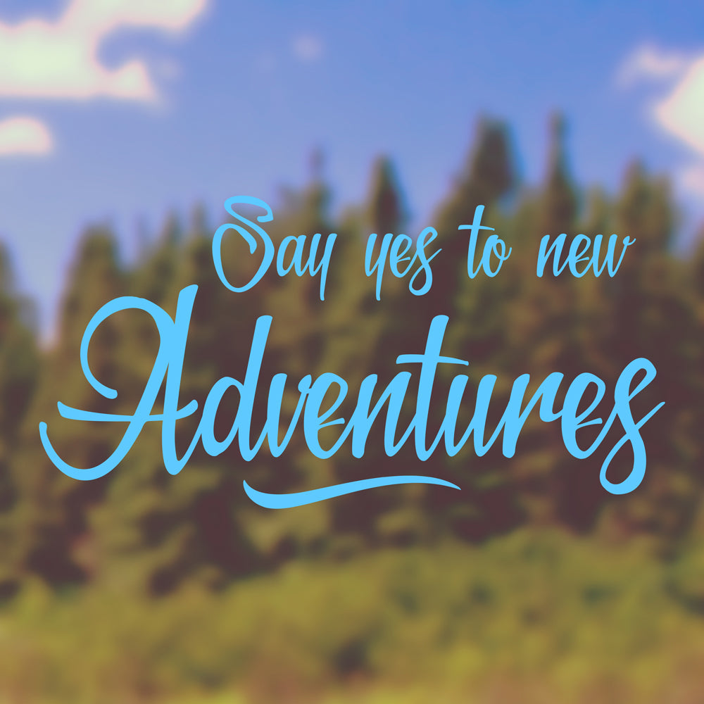 Say yes to new adventures | Bumper sticker - Adnil Creations