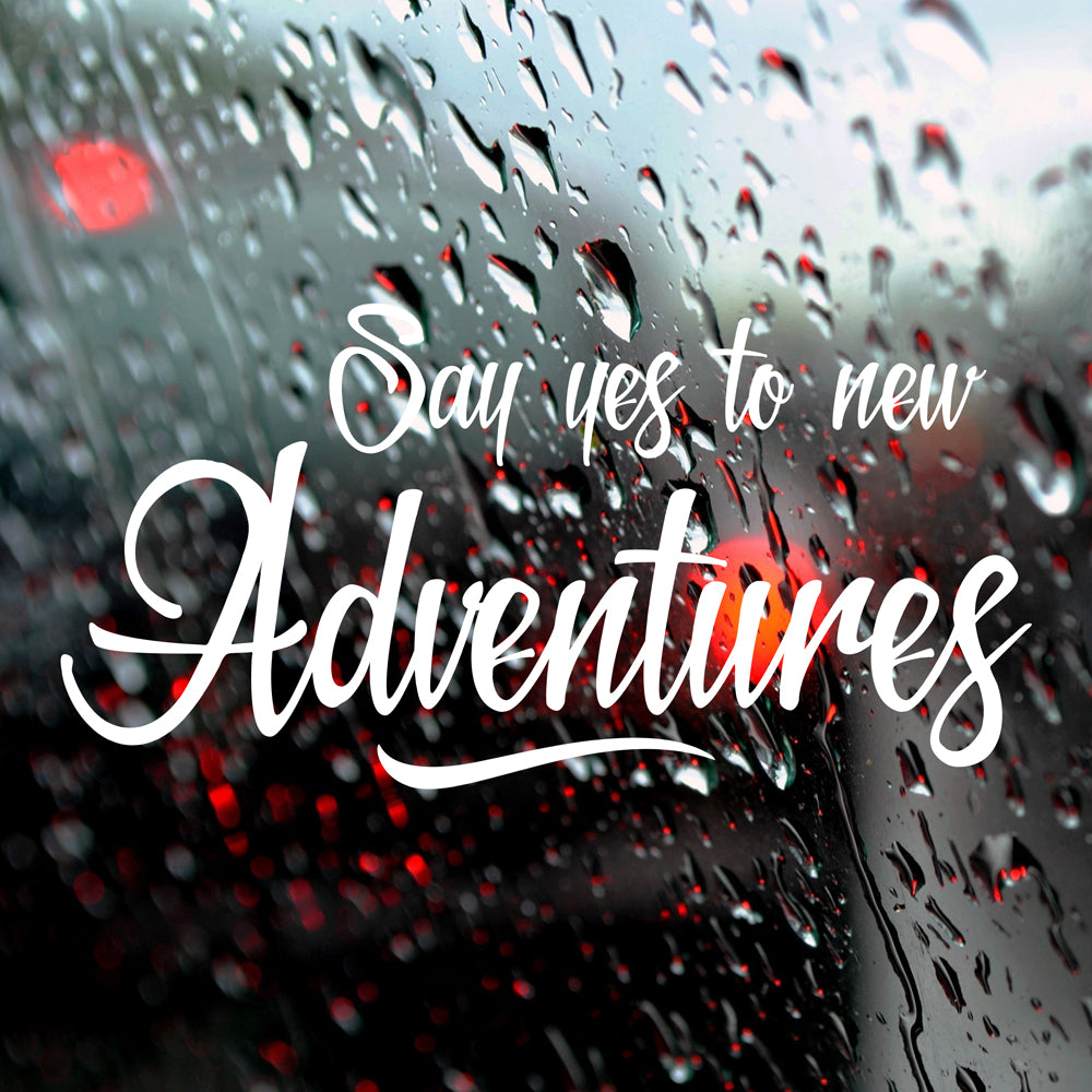 Say yes to new adventures | Bumper sticker - Adnil Creations
