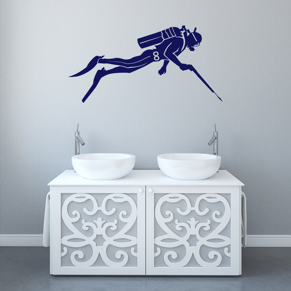 Scuba diver | Wall decal - Adnil Creations