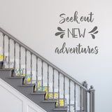 Seek out new adventures | Wall quote - Adnil Creations